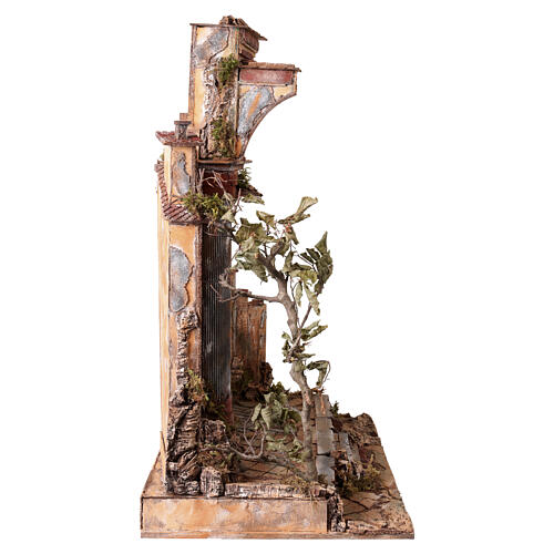 Templo con puerta y ventana 75x40x40 cm belén napolitano 23-30 cm 8