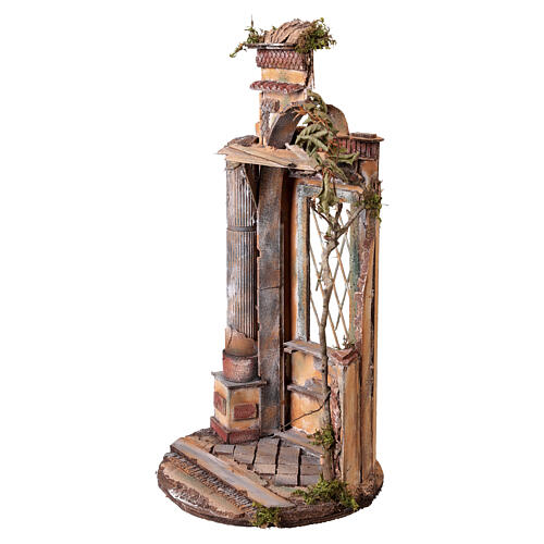 Scenografia z okrągłą podstawą z kolumną, 55×25 cm - szopka neapolitańska 16-20 cm 3