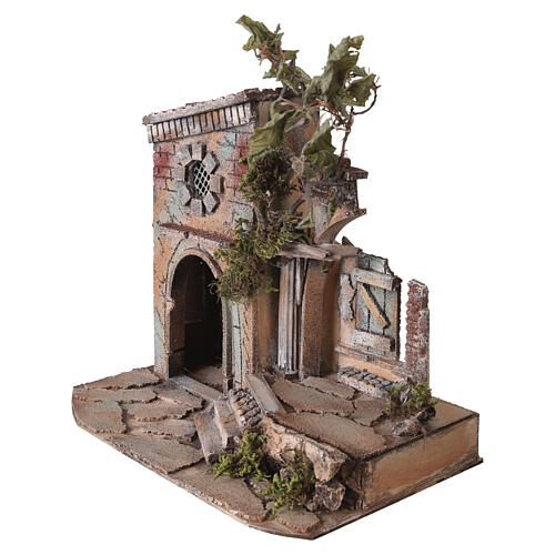 Casa con arco 25x30x20 cm belén napolitano 8-10 cm 2
