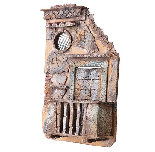 Balcón de corcho 25x15x6 cm belén napolitano 10-12 cm 2