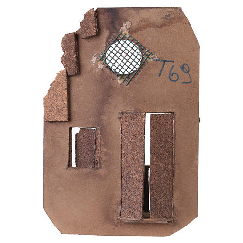 Elewacja z balkonem z korka, 30×7×20 cm, do szopki 10–12 cm 4