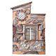 Balcón tejado inclinado corcho 30x20x5 cm belén napolitano 10-12 cm s1