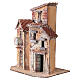 Escena casas de corcho 20x15x12 cm belén napolitano 6-8 cm s2