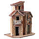 Escena casas de corcho 20x15x12 cm belén napolitano 6-8 cm s3