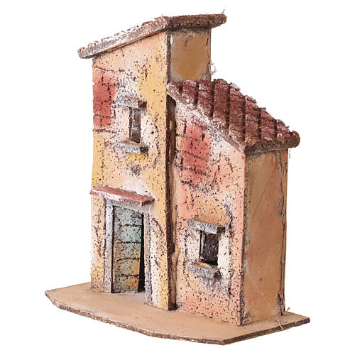 Domek z korka 15x15x8 cm - do szopki neapolitańskiej 6–8 cm 2
