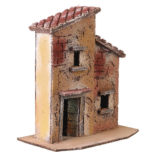 Domek z korka 15x15x8 cm - do szopki neapolitańskiej 6–8 cm 3