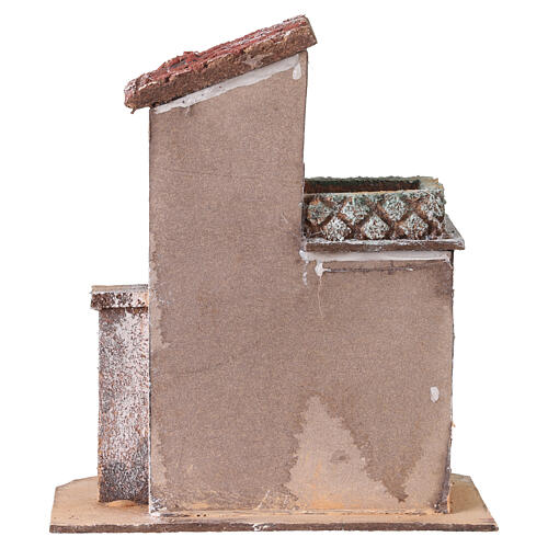 Haus für 6–8 cm Krippe im neapolitanischen Stil – 15×15×8 cm 4