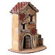Antykowany domek z korka, 15x15x8 cm - do szopki neapolitańskiej 6–8 cm s3