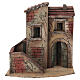 Casa con scale 25x25x15 cm presepe napoletano 6-8 cm s1