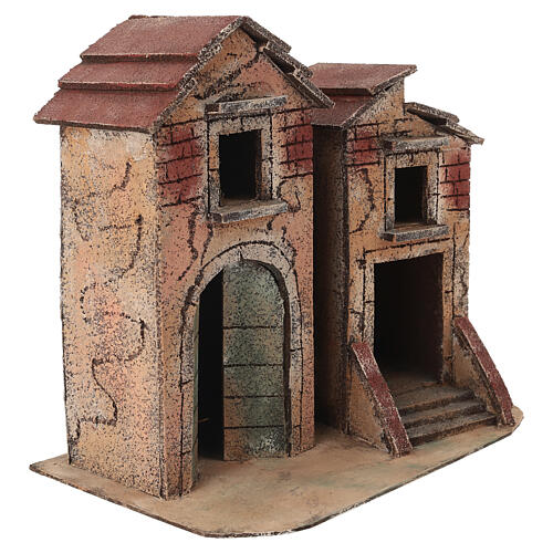 Ambientazione case 25x30x20 cm presepe napoletano 6-8 cm  3