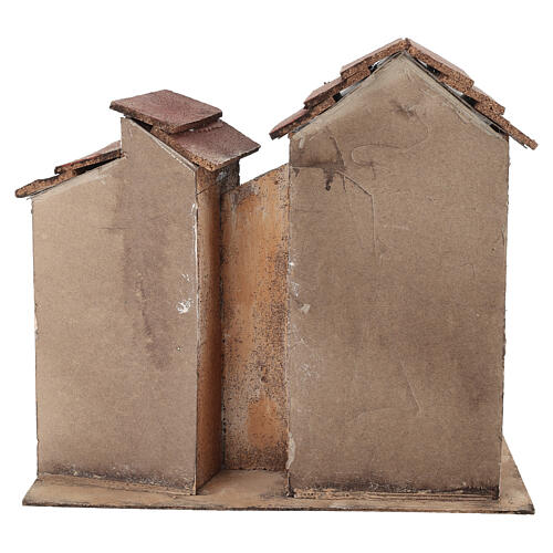 Ambientazione case 25x30x20 cm presepe napoletano 6-8 cm  4