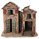 Ambientazione case 25x30x20 cm presepe napoletano 6-8 cm  s1