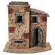 Casa con techo plano 30x30x20 cm belén napolitano 6-8 cm s1