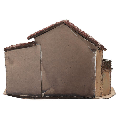 Casa di campagna con balcone 20x35x20 cm presepe Napoli 4-6 cm  4