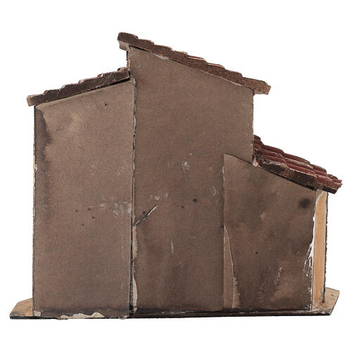 Casa con balcone 20x30x15 cm presepe Napoli 4-6 cm  4