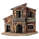 Casa con balcone 20x30x15 cm presepe Napoli 4-6 cm  s1