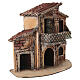 Casa con balcone 20x30x15 cm presepe Napoli 4-6 cm  s3