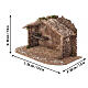 Cork hut for 8-10 cm Neapolitan Nativity Scene, 20x35x20 cm s2