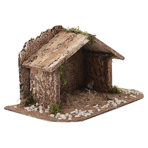 Cabane en liège pour crèche napolitaine 6-8 cm 15x25x15 cm 3