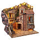 Borgo 55x50x45 cm illuminato fontana VERA presepe napoletano 8-10 cm s4