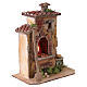 Four crèche napolitaine 15x15x8 cm lumière effet tremblante s3
