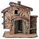 Maisonnette toit diagonal 15x12x10 cm pour crèche napolitaine avec santons de 4 cm s1