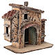 Maisonnette toit diagonal 15x12x10 cm pour crèche napolitaine avec santons de 4 cm s3