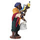 Figura moreno con loros 10 cm terracota belén napolitano s2