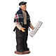 Eduardo De Filippo with flat cap and newspaper for 10 cm terracotta Neapolitan Nativity Scene s2
