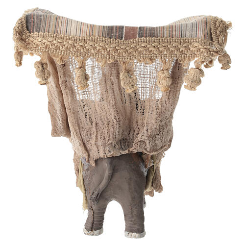 Mężczyzna na słoniu 24 cm - figurka z terakoty do szopki neapolitańskiej 20–24 cm 7