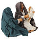 Nativité enlacée pour crèche napolitaine 12 cm en terre cuite s3