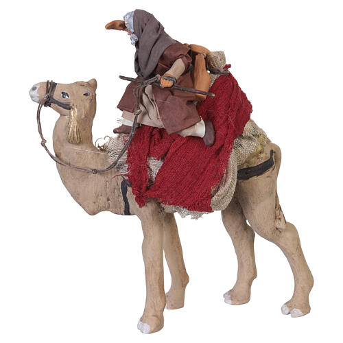 Uomo su cammello terracotta presepe Napoli 12 cm 2