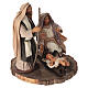 Natividad sobre tabla madera 14x12 cm belén napolitano 12 cm s2
