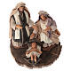 Natividad sobre tabla madera 14x12 cm belén napolitano 12 cm s4