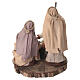 Natividad sobre tabla madera 14x12 cm belén napolitano 12 cm s5