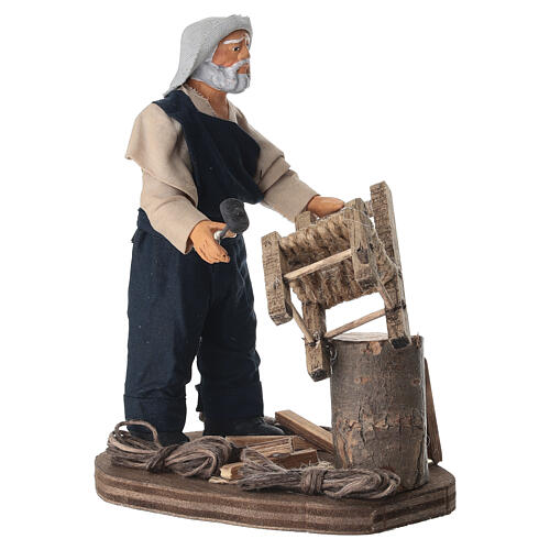 Stuhlflicker, 13×8×10 cm, für 14 cm Krippe im neapolitanischen Stil 2