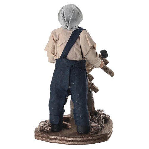 Stuhlflicker, 13×8×10 cm, für 14 cm Krippe im neapolitanischen Stil 4