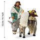 Uomo con asino presepe napoletano 12 cm in terracotta s2