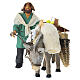 Homem com burro 12 cm terracota presépio napolitano s1