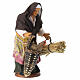 Old woman with basket and hen for 12 cm Neapolitan Nativity Scene s3