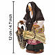Vieille dame avec panier et poule crèche napolitaine 12 cm s2