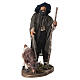 Hombre con cabrita terracota belén napolitano 20 cm s1