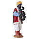 Musicista moro con corno presepe napoletano 14 cm s3