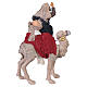 Uomo su cammello presepe Napoletano 24 cm s5
