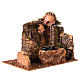 Fontana a due getti con pompa presepe 10-12 20x15x15 cm s2