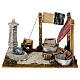Scenografia fontana finta 10x20x15 cm presepe 8-10 cm s1