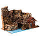 Ponte su fiume 28x15x15 cm presepe 4 cm s3