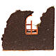Recinto con pecore e lana 20x15x15 cm presepe 6 cm  s5