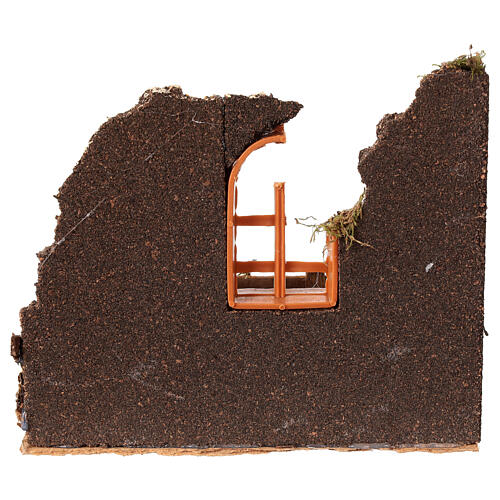 Fence with sheep and wool, 20x15x15 cm nativity scene 6 cm 5