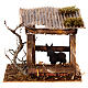 Recinto con asino 10x15x10 cm per presepe 10 - 12 cm s1